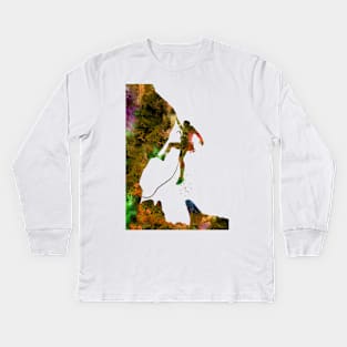 Rock climbing Kids Long Sleeve T-Shirt